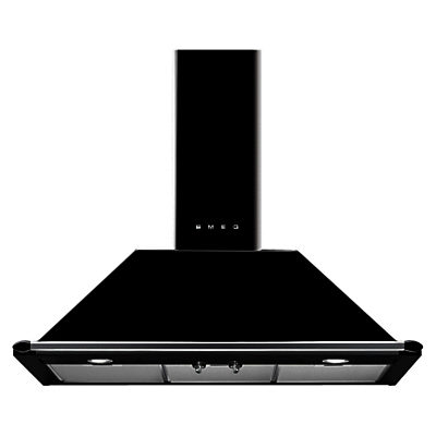 Smeg KT90BLE 90cm Chimney Cooker Hood, Black Smeg KT90BLE 90cm Chimney Cooker Hood, Black